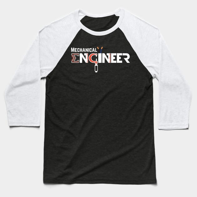 Mechanical Engineer Baseball T-Shirt by Tee3D